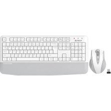 Ronanna A4 Tech FG2500S Beyaz Plus 2.4ghz Fn-Mm Türkçe Q 3200DPI Klavye & Mouse Set