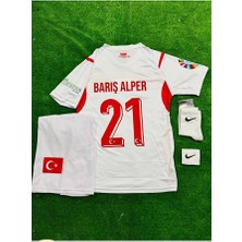 Alaturka Mix Türkiye 2026 Barış Alper Yılmaz Deplasman Beyaz Milli Takım Çocuk Forması 4'lü Set