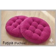 Ayzen Home 2li Pofidik Kare Meditasyon Minderi Oturma Yastığı Oyun Minderi 50CM x 50CM X7CM