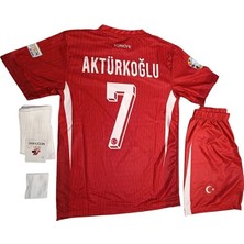 Alaturka Mix Milli Takım Kerem Aktürkoğlu 4 Lü Çocuk Futbol Forması Çorap Bileklik Hediyeli