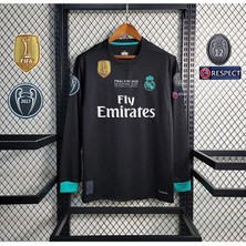 Alaturka Mix R.e.a.l M.a.d.r.i.d 2017-18 Kiev Şampiyonlar Ligi Finali Cristiano Ronaldo Forması (Siyah-Uzun-Kol)
