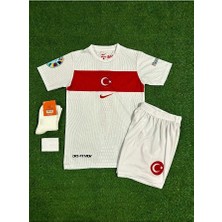 Alaturka Mix Türkiye Euro 2024 Orkun Kökçü Çocuk Forması 4'lü Set (Beyaz)