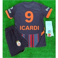 Alaturka Mix Yeni Sezon 2024/25-GÆLATASARÆY- #9/ícαrdí Deplasman Siyah Çocuk Forması