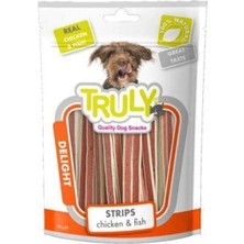 Truly Delight Tavuklu ve Balıklı Şerit Yumuşak Köpek Ödülü 90 gr