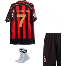 Alaturka Mix Milan Shevchenko 2006 2007 Kırmızı Siyah Nostalji Çocuk Forması