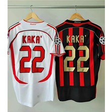 Alaturka Mix 2006/07 A.c M.i.la.n #22 Kaka Leite Nostalji Yetişkin Forması 2 Li Set (Kırmızı-Beyaz)