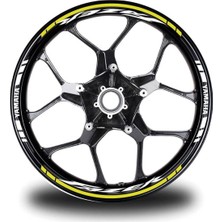 Neon Sarı Yamaha Fazer Takım Jant Sticker Etiket