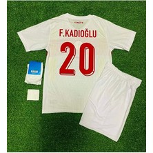 Alaturka Mix Türkiye Euro 2024 Ferdi Kadıoğlu 20 Çocuk Forması 4'lü Set (White)