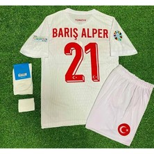 Alaturka Mix Türkiye EURO2024 Barış Alper Beyaz Deplasman Çocuk Forması 4'lü Set