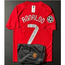Alaturka Mix Manchester United Cristiano Ronaldo 7 Moscow Finali Kırmızı Çocuk Forması