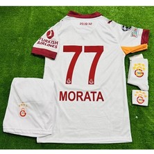 Alaturka Mix 5 Yıldızlı Gâlatâsarây 2026 Alvaro Morata Yeni Sezon Beyaz Çocuk Forması 4 Lü Set