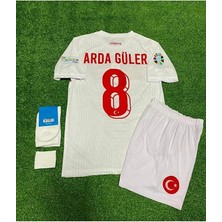 Alaturka Mix Türkiye Euro 2024 Arda-Güler 8 Numara Çocuk Forması 4'lü Set (Beyaz)