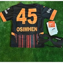 Alaturka Mix GALATASARÂY//2024/2025.SARI Kırmızı VICTOR.OSIMHEN45 Siyah Çocuk Forma Çoraplı