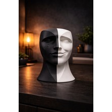 3D Boyuthane Dekoratif Yüz Heykeli