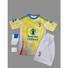 Alaturka Mix Kenan Yıldız 2024-25 Yeni Sezon Juventus Deplasman Çocuk Forması 4'lü Set