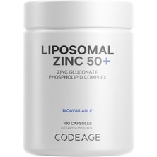 Codeage Liposomal Zinc 100 Capsul–3 Month Supply–one Per DAY-50MG Zinc Gluconate- Essential Mineral-Vegan.