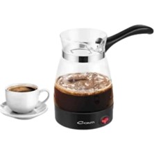 Cam Cezve Kahve Makinesi 650W Elektrikli 5 Fincan Kapasiteli Türk Kahvesi Makinesi