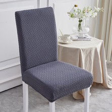 ELHAS Likrali Kumaş Tuğla Desenli Sandalye Örtüsü, Lastikli, Esnekli,kaliteli Sandalye Kılıfı 1 Adet