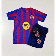 Alaturka Mix F.c B.a.r.c.e.l.o.n.a 2025/26 Yeni Sezon #10 Lamine Yamal Çocuk Forması 4'lü Set (Çubuklu-10) Armalı