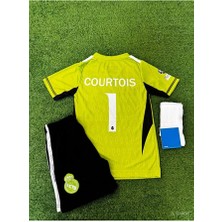 Alaturka Mix Courtois 1 Kaleci  'real-Madrid-Cf' Yeni Sezon Özel Tasarım Futbol Çocuk Forması 3'lü Takım
