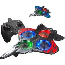 LED Işıklı Fighter Jet Tasarımlı Drone Uzaktan Kumandalı Akrobatik Oyuncak Uçak