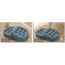 Ayzen Home 2li Pofidik Kare Meditasyon Minderi Oturma Yastığı Oyun Minderi 50CM x 50CM X7CM