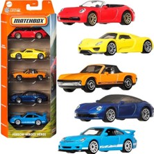Matchbox Metal Beşli Araba Seti Porsche Heroes Blue Hıghways 2 C1817-JBX28