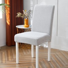 ELHAS Likrali Kumaş Tuğla Desenli Sandalye Örtüsü, Lastikli, Esnekli,kaliteli Sandalye Kılıfı 1 Adet