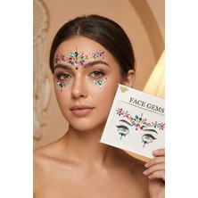 Bear & Pear Çok Renkli Yüz Taşı Face Gems Parti Festival Makyaj Aksesuarı