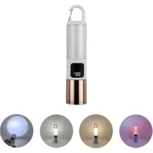 Astraltech Taşınabilir LED Kamp Feneri USB Şarjlı Yüksek Parlaklık 500 Lümen Güç Göstergeli