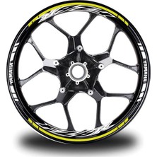 Neon Sarı Yamaha FZ6R Takım Jant Sticker Etiket