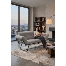 AVYNA Katlanır Yataklı Ikili Kanepe | Mekanizmalı Çekyat Koltuk | Premium Çekyat - Luxury ve Modern Tasarım