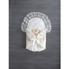 NessiWorld Yenidoğan Kuğu Nakışlı Avangard Kundak Bebek Battaniyesi