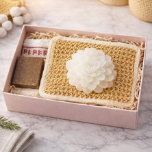 Es Dekor Spa Paketi Kese Doğal Lif Mum Sabun