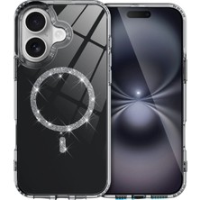 Beta Moda Hub Newface Apple iPhone 17 Live Diamond Magsafe Kapak - Siyah