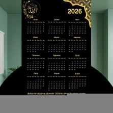 Calperia Takvim 2026 Premium A3 300 gr Dijital Baskı Altın