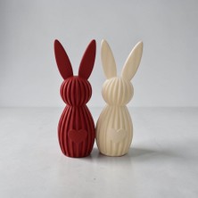 3D Tasarım Minimal Tavşan Dekor (2li Ürün