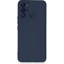 Tecno Pova Neo Kılıf Nano Içi Kadife Silikon - Lacivert Nemere