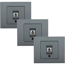 Ovivo Grano Nümeris Çerçeveli Füme 3 Adet Sıva Altı