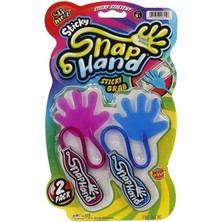Urfakent Snap Hand Jaru 2'li Eğlenceli Yapışkan El 1 Paket