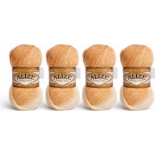 Alize Angora Gold 100G 400M Ince Örgü Ipi – %20 Yün %80 Akrilik – Şal ve Kazak Ipi 4 ADET
