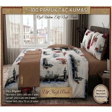 Elif Nazlı Perde Çift Kişilik Nevresim Takımı-V1