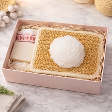 Es Dekor Spa Paketi Kese Doğal Lif Mum Sabun