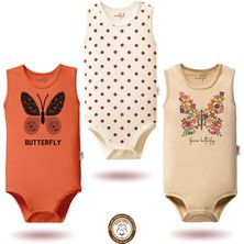Mahfel Premium %100 Pamuklu Kız Atlet Çıtçıtlı Bebek Body Zıbın 113-565
