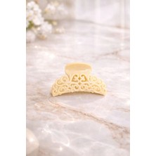 Nati Co Vintage Desenli  Bej Renk Mandal Toka – Günlük & Şık Kullanım (7 Cm)