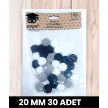 Renkli Karışık Ponpon Setleri Yeni Renkler Yeni Karışık Modeller