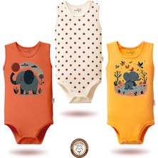 Mahfel Premium %100 Pamuklu Kız Atlet Çıtçıtlı Bebek Body Zıbın 825-824