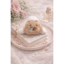 Nati Co Peluş Ayı Figürlü Mandal Toka – Tatlı ve Şık Saç Aksesuarı (12 Cm)