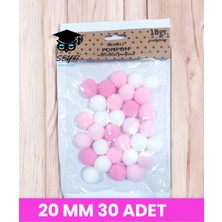 Renkli Karışık Ponpon Setleri Yeni Renkler Yeni Karışık Modeller