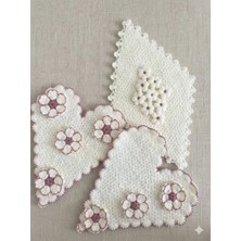 Güllü E Store Elörgüsü Çeyizlik Banyo ve Duş Lifi 3Lü Set